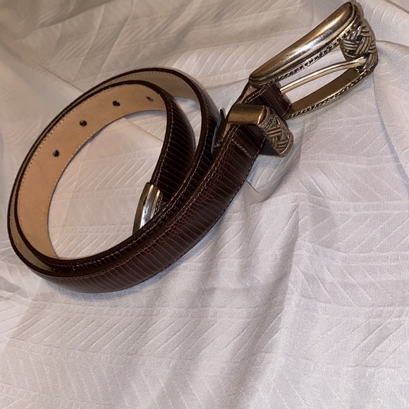 Brighton vintage leather belt size 33.5” - Picture 8 of 17